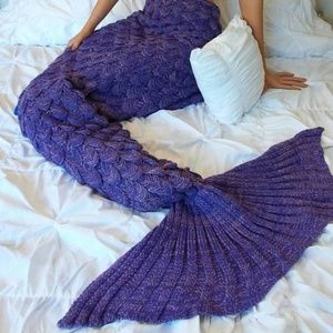 Etsy- Crocheted Mermaid Tail Blanket